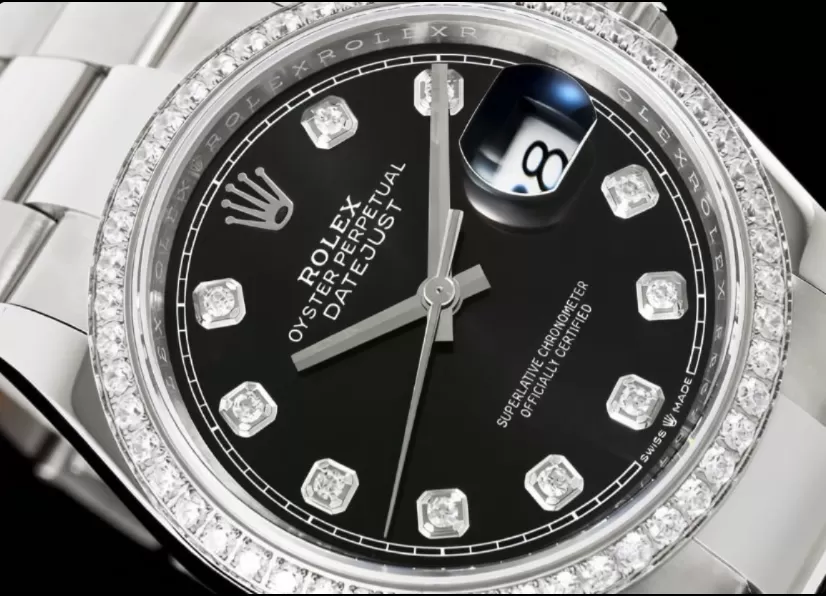 Datejust 126284 36mm Oys Dia SS/SS Black/Dia VSF DD3235 - Image 3