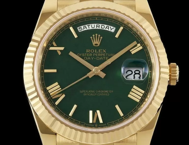 DayDate 228238 40mm YG/YG Green/Rmn RCF VR3255 (Gain Weight) - Image 2