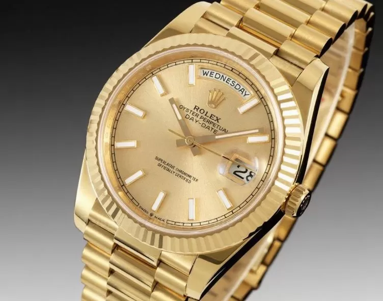 DayDate 228238 40mm YG/YG Gold/Stk RCF VR3255 (Gain Weight)