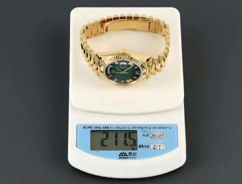 DayDate 228238 40mm YG/YG Ombre Green/Rmn RCF VR3255 (Gain Weight) - Image 19