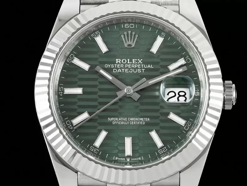 Datejust 126334 41mm Jub SS/SS Green Textured/Stk VF DD3235 - Image 2