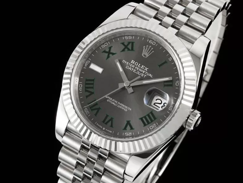 Datejust 126334 41mm Wimbledon Jub SS/SS Grey/Rmn VF DD3235