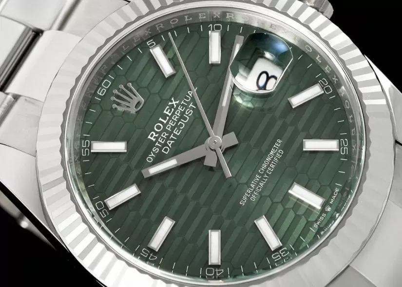 Datejust 126334 41mm Oys SS/SS Green Textured/Stk VF DD3235 - Image 3