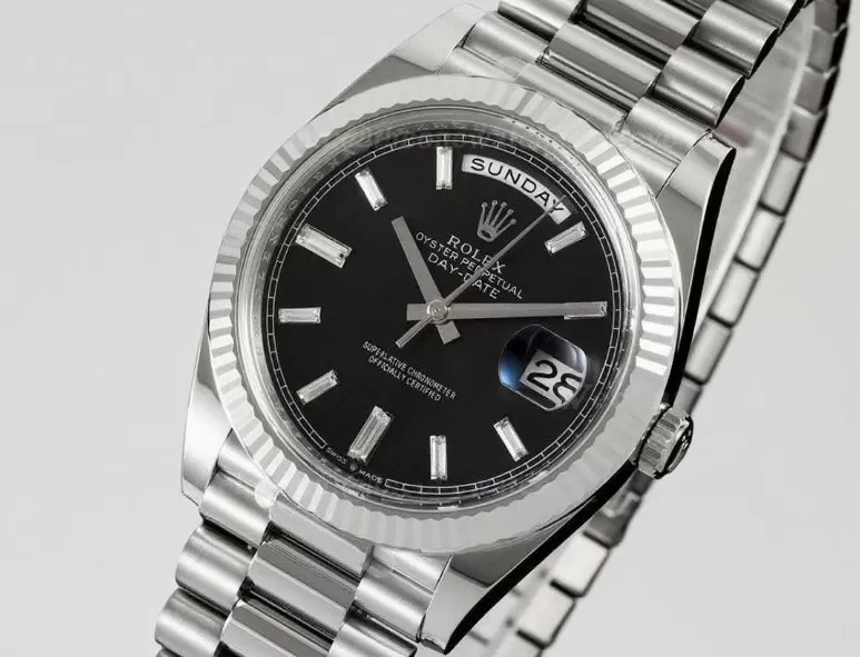 DayDate 228239 40mm SS/SS Black/Dia THBF V3 SH3255(Tungsten Heavy Version)