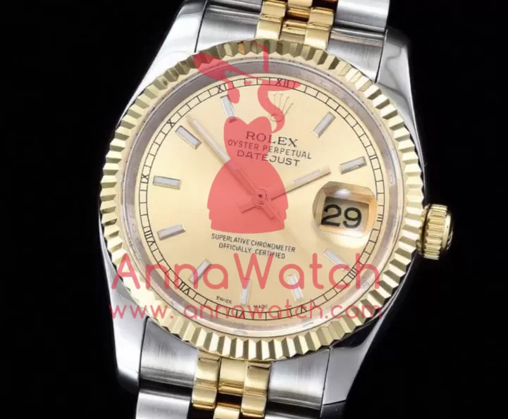 Rolex - DateJust Gold Stick YG/TT Jub BP Asia 2836