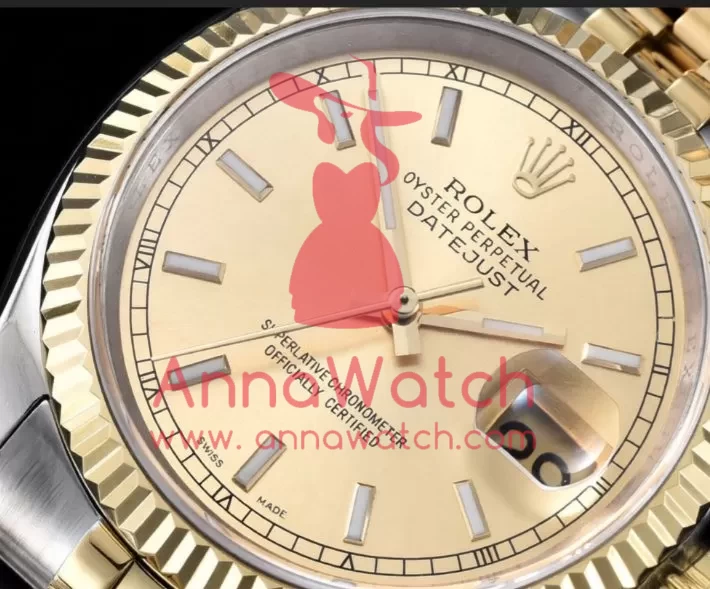 Rolex - DateJust Gold Stick YG/TT Jub BP Asia 2836 - Image 6