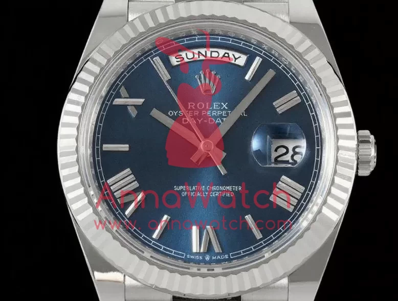 DayDate 228239 40mm SS/SS Blue/Rmn THBF V3 SH3255(Tungsten Heavy Version) - Image 2