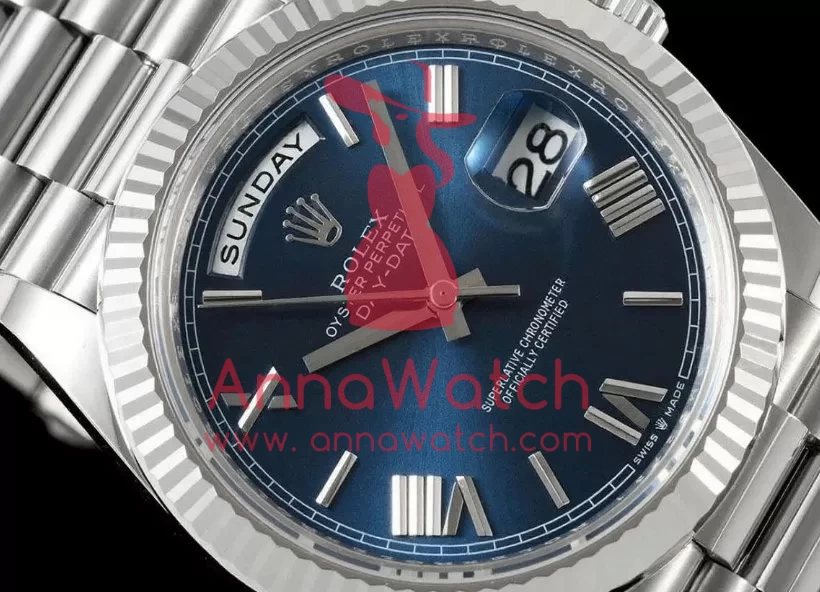 DayDate 228239 40mm SS/SS Blue/Rmn THBF V3 SH3255(Tungsten Heavy Version) - Image 3