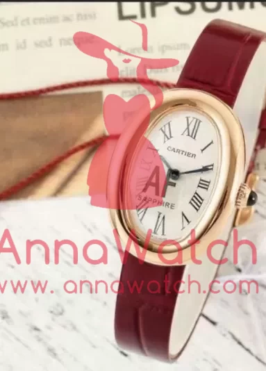 Baignoire Ladies 31mm Red RG/LE White Dial AF Quartz - Image 9