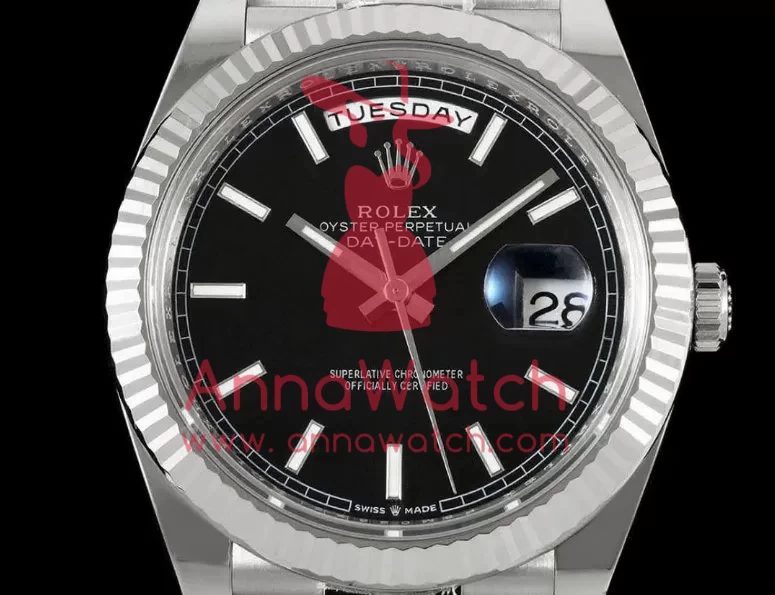 DayDate 228239 40mm SS/SS Black/Stk THBF V3 SH3255(Tungsten Heavy Version) - Image 2