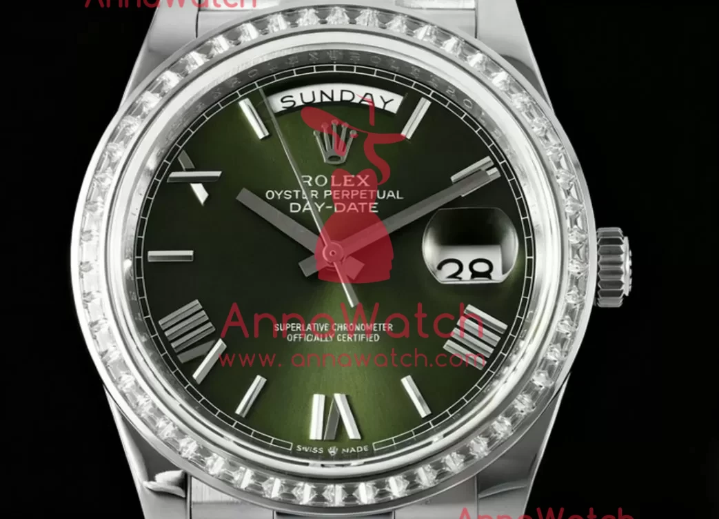DayDate 228349 40mm Dia SS/SS Green/Rmn QF V5 A2836(Gain Weight) - Image 2