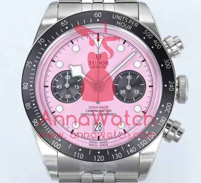 Black Bay Chrono 41mm SS/SS Pink Dial ZF A7750