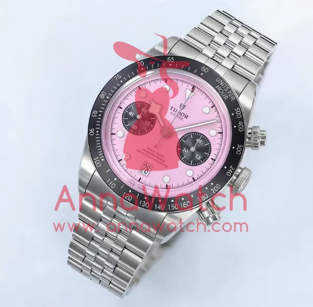 Black Bay Chrono 41mm SS/SS Pink Dial ZF A7750 - Image 2