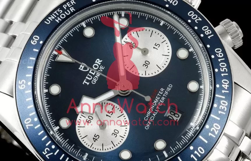 Black Bay Chrono 41mm SS/SS Blue Dial BLSF A7750 - Image 3