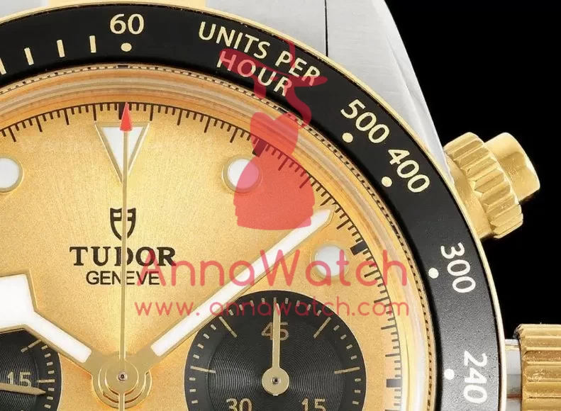 Black Bay Chrono 41mm Jub SS/YG Gold/Blk Dial BLSF A7750 - Image 4