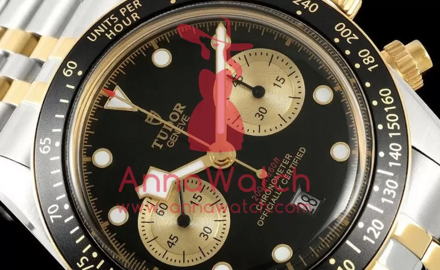 Black Bay Chrono 41mm Jub SS/YG Black/Gold Dial BLSF A7750 - Image 3