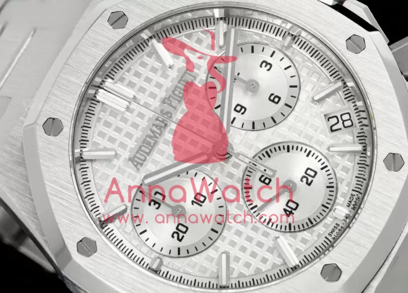 Royal Oak Chrono 26240 41mm SS/SS White Dial TOPF DD4401 Super Clone - Image 3