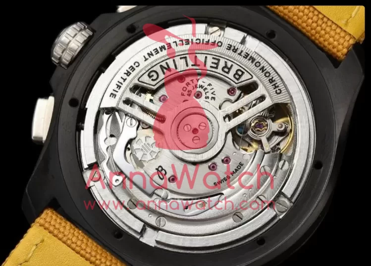 Avenger B01 Chrono Night Mission 44mm DLC/NY Yellow Dial BLSF Cal.01 - Image 7