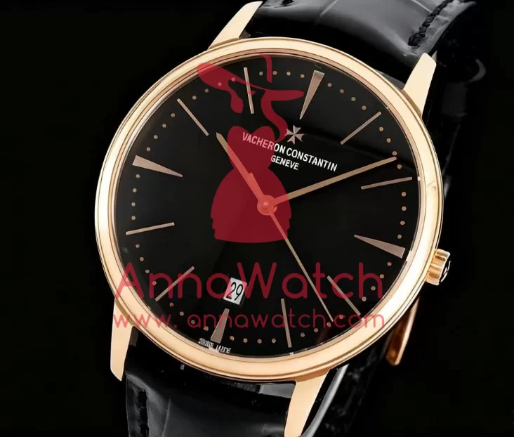 Patrimony Date RG/LE Black/Stk PPF MY9015 - Image 2