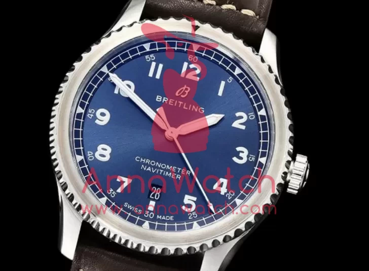 Navitimer 8 Automatic 41 A17314 SS/LE Blue ZF A2824 - Image 2