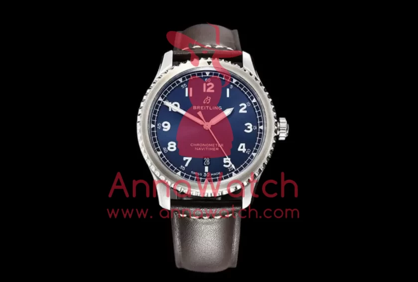 Navitimer 8 Automatic 41 A17314 SS/LE Blue ZF A2824 - Image 4