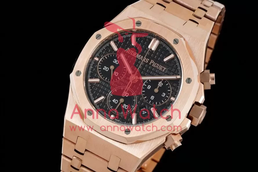 Royal Oak Chrono 26240 RG/RG Black/Stk BF A7750
