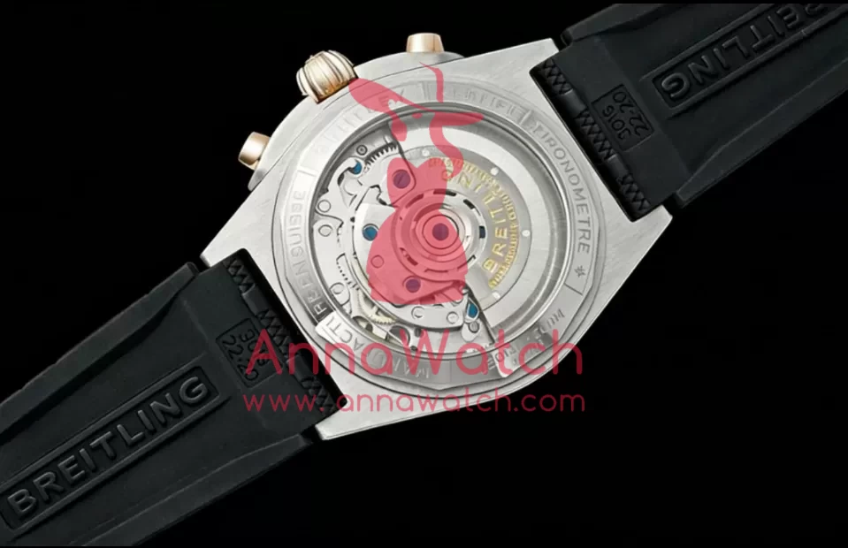Chronomat B01 42MM RG Silver Dial on Rouleaux Rubber Strap TF A7750 - Image 4