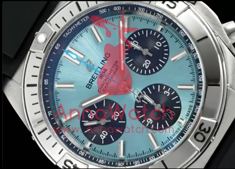 Chronomat B01 42MM SS/RU Ice Blue/Blk TF A7750 - Image 4