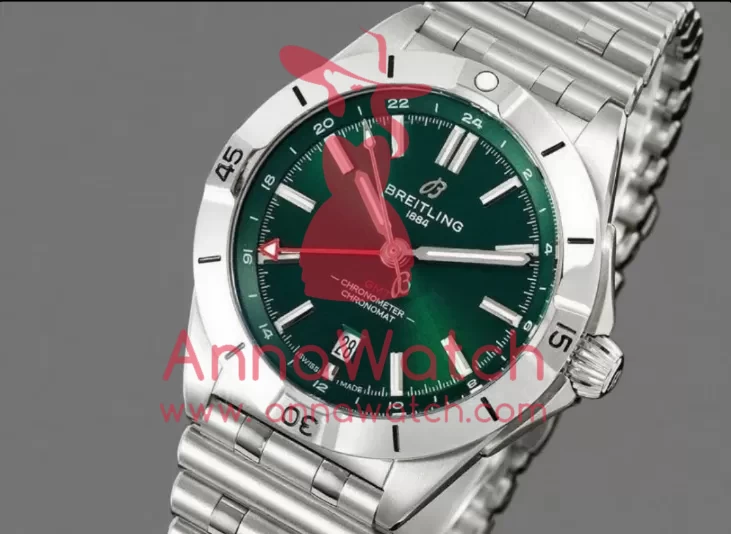 Chronomat GMT 40mm SS/SS Dark Green Dial BLSF A2836