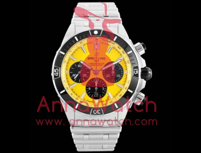 Super Chronomat B01 44MM SS/SS Yellow/Stk TF A7750 - Image 2