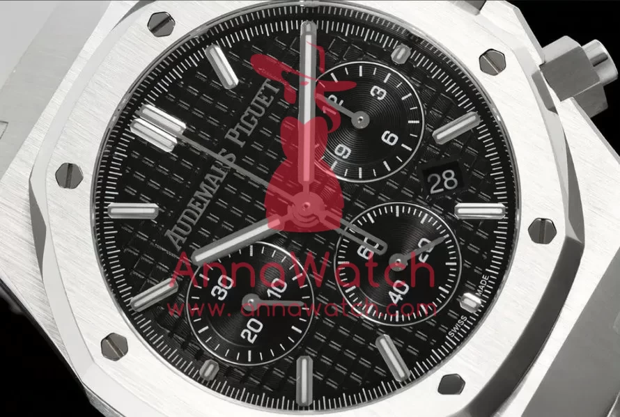 Royal Oak Chrono 26240ST 41mm SS/SS Black/Stk BF A7750 - Image 3