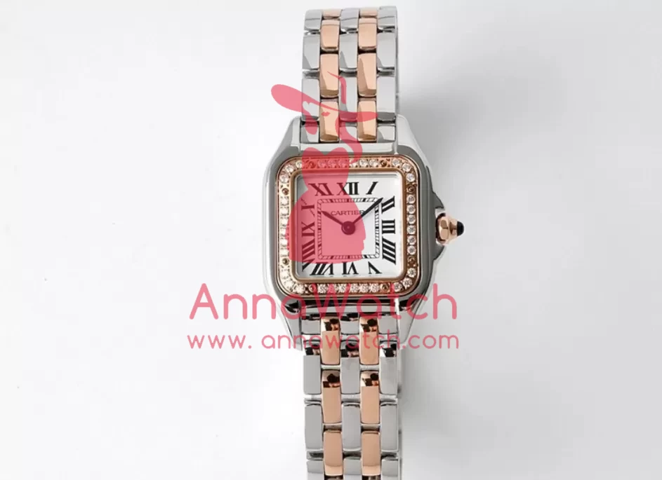 Panthere Secrete De Ladies 22mm Dia RG/SS White Dial BVF Quartz