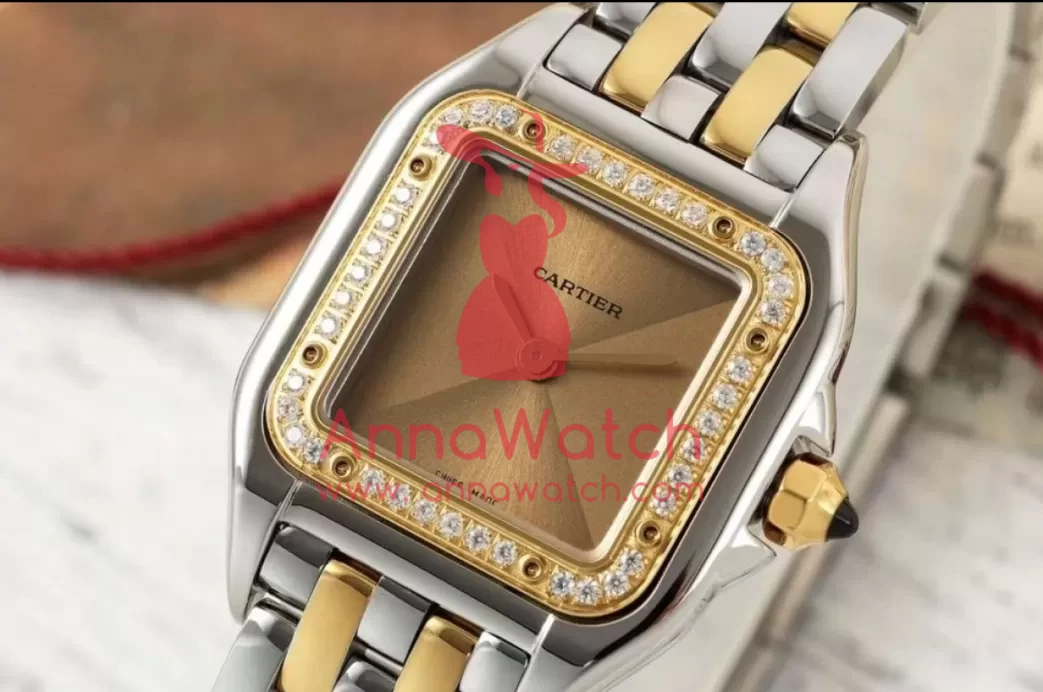 Panthere Secrete De Ladies 22mm Dia YG/SS Gold Brown Dial AF Quartz - Image 2