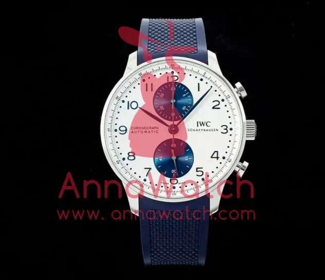 Portuguese Chrono 41mm SS/RU White/Blue Z+F A69355 - Image 5