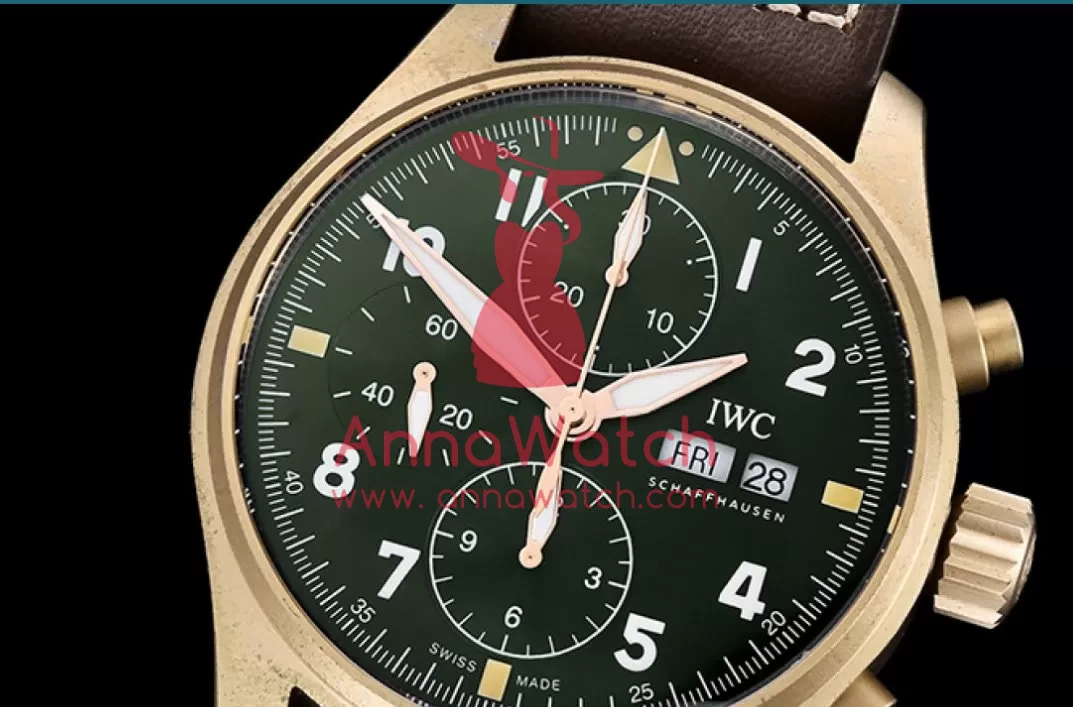IWC - Pilot Chrono Spitfire IW387902 Brz BR/LE Grn ZF A7750