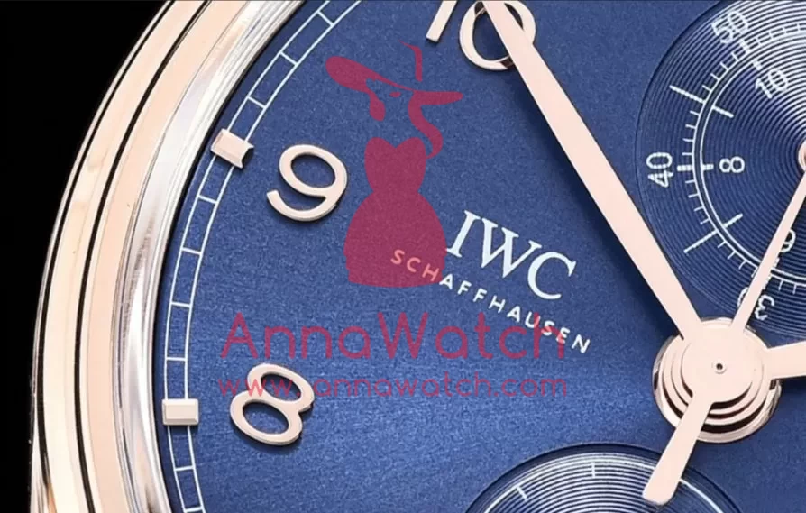 IWC - Portugieser Chronograph Classic RG/LE Blue YLF A7750 - Image 5