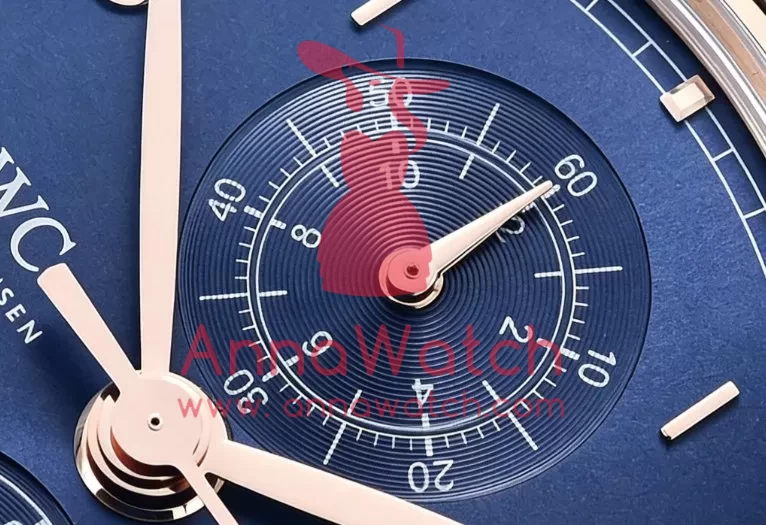 IWC - Portugieser Chronograph Classic RG/LE Blue YLF A7750 - Image 4