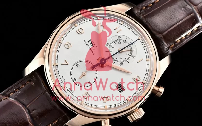 IWC - Portugieser Chronograph Classic RG/LE Wht YLF A7750 - Image 4