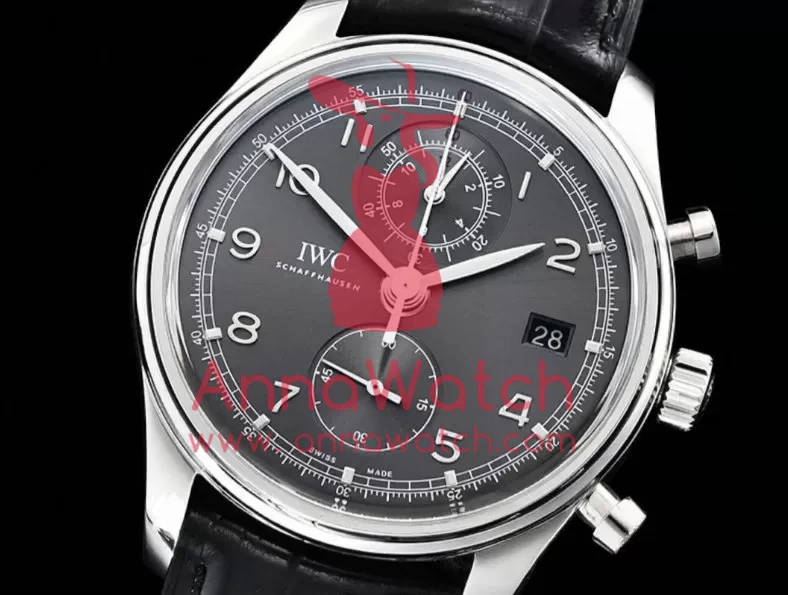 IWC - Portugieser Chronograph Classic SS/LE Grey YLF A7750