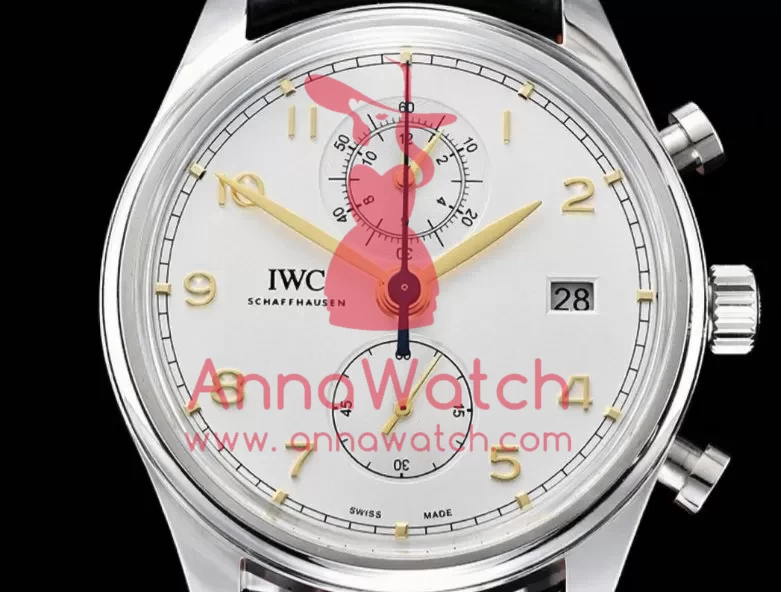 IWC - Portugieser Chronograph Classic SS/LE Wht/G YLF A7750 - Image 3