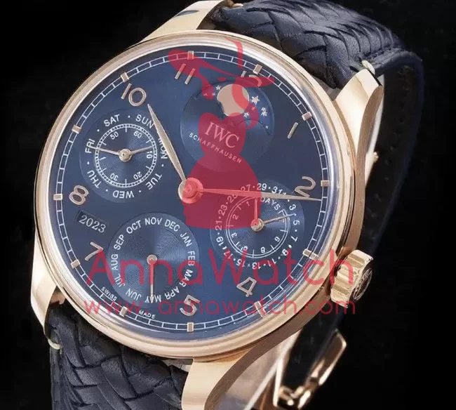 IWC - Portugieser Perpetual Calendar 3033 RG/LE Blue/Num APSF A52010