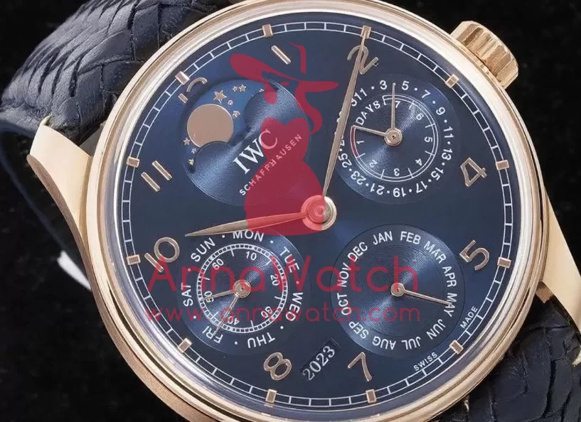 IWC - Portugieser Perpetual Calendar 3033 RG/LE Blue/Num APSF A52010 - Image 2