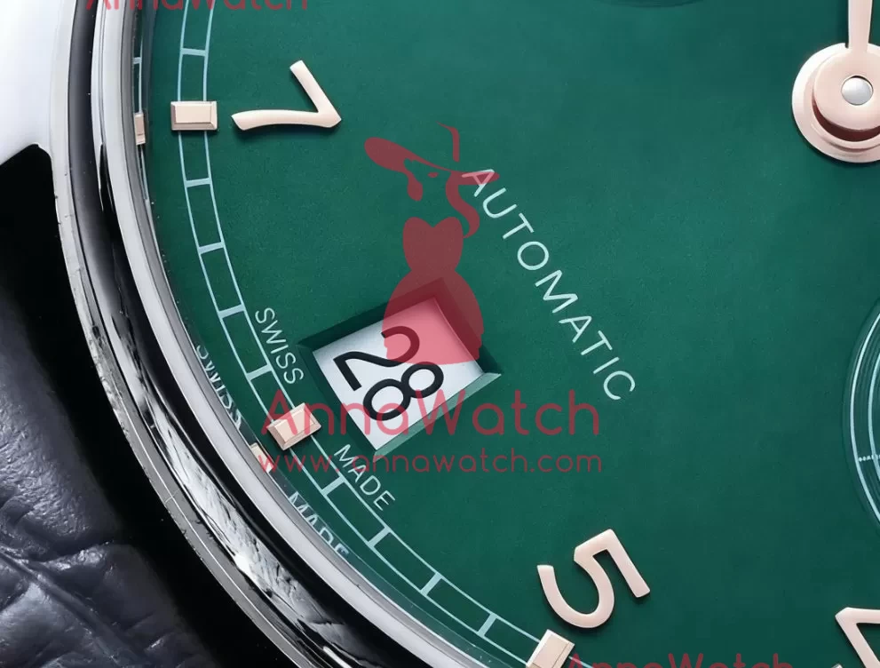 IWC - Portugieser 5007 SS/LE Green/Gold Num ZF A52010 Mod - Image 5