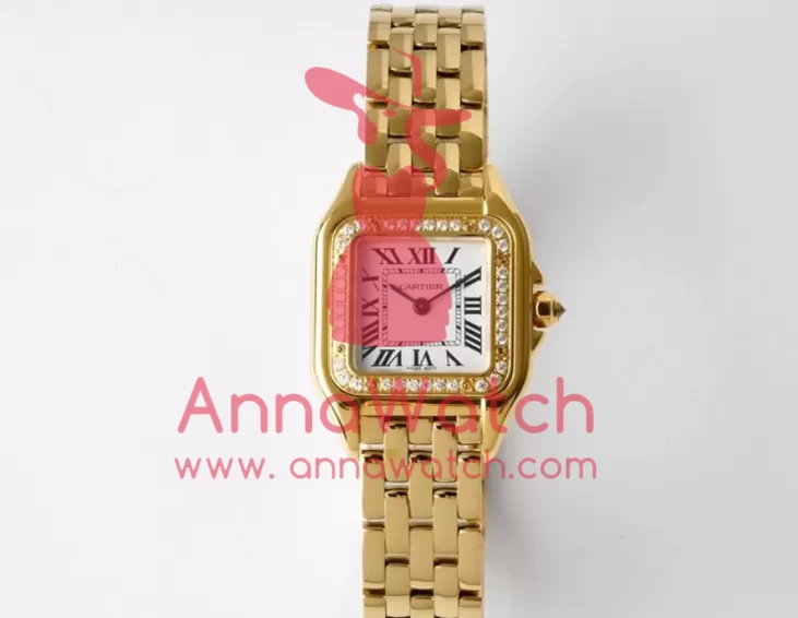 Panthere Secrete De Ladies 22mm Dia YG/YG White Dial BVF Quartz