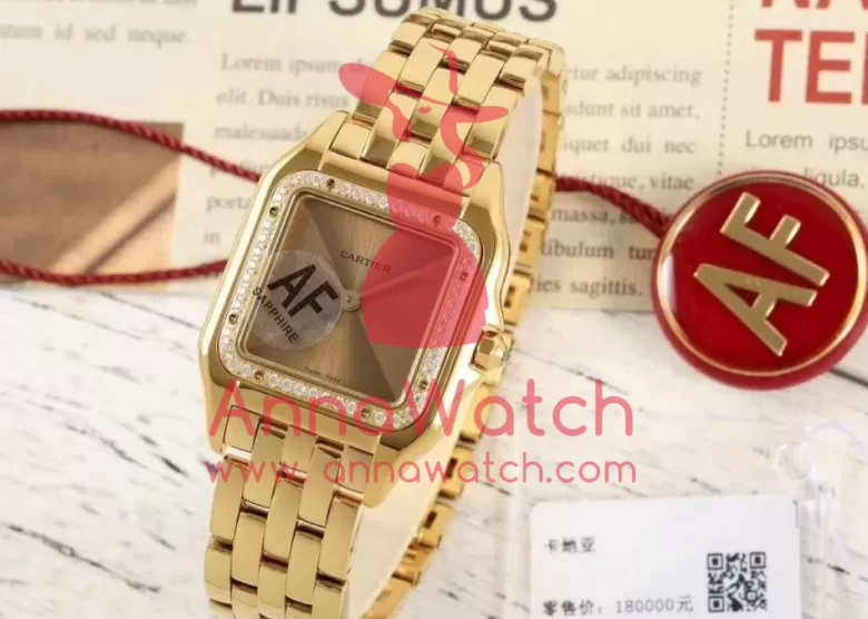 Panthere Secrete De Ladies 27mm Dia YG/YG Green Dial AF Quartz - Image 4